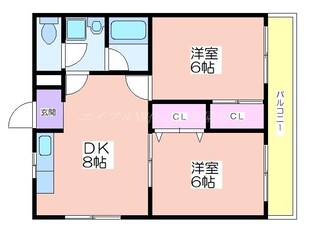 マンションマウンテン御崎の物件間取画像